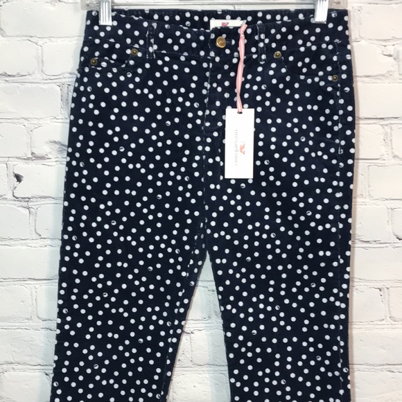 NWT Vineyard Vines Blue Polka Dot Whale Cords - Picture 2 of 12